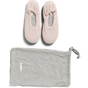 NWT Skin Cashmere Ballet Flat Slippers Ballet Pink Heather Size XS